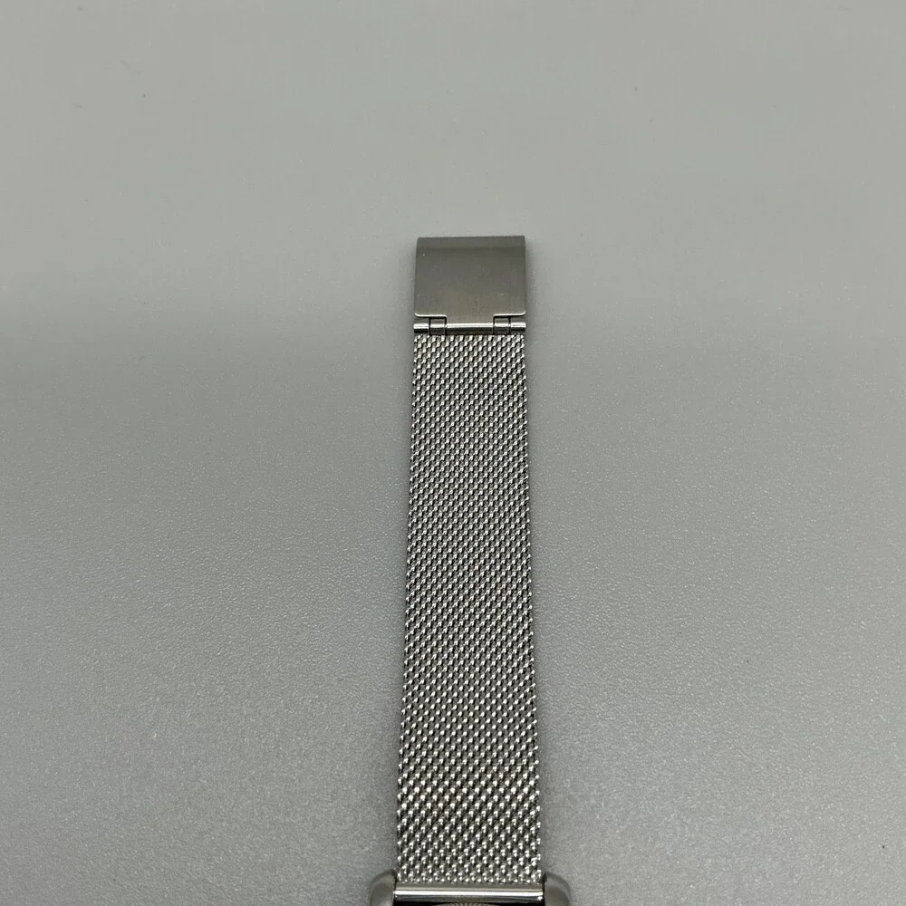 Fossil ES4322 Womens Watch 36mm Blue Dial Stainless Date Mesh Band New Battery